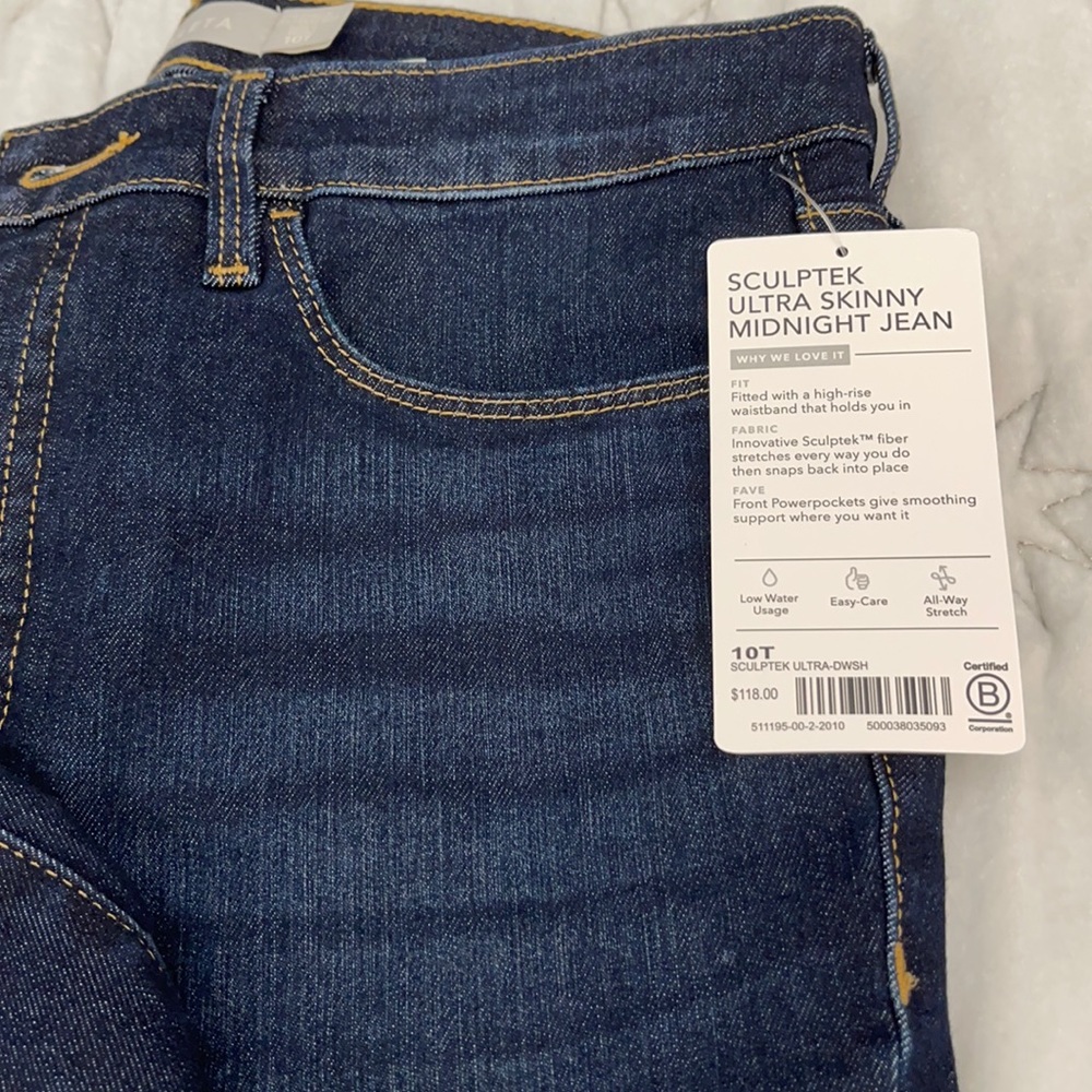 Athleta Sculptek Ultra Skinny Midnight Jean